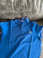 Blauwe moncler polo, Ophalen of Verzenden, Zo goed als nieuw, Blauw