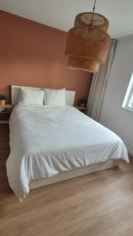 Ikea Malm bed 160x200 + lades + lattenbodems + matras (opt), Huis en Inrichting, Slaapkamer | Bedden, Ophalen, Gebruikt, Wit, Tweepersoons