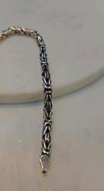 Massief zilver 925 koningsschakel armband, Sieraden, Tassen en Uiterlijk, Armbanden, Ophalen of Verzenden, Nieuw, Zilver, Zilver