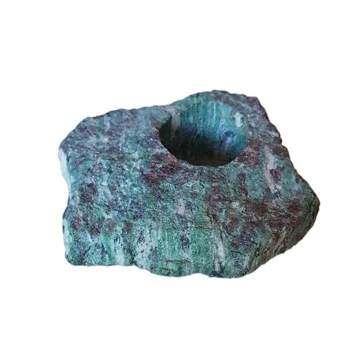 Noorse eklogiet theelichthouder, Huis en Inrichting, Woonaccessoires | Kandelaars en Kaarsen, Gebruikt, Kandelaar, Minder dan 25 cm