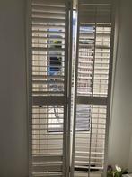 Houten shutters te koop, Huis en Inrichting, Stoffering | Gordijnen en Lamellen, 50 tot 100 cm, Gebruikt, Wit, 200 cm of meer