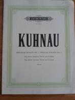 Kuhnau - Biblische Sonata nr. 1 (David & Goliath) - Peters, Gebruikt, Ophalen of Verzenden, Piano, Artiest of Componist