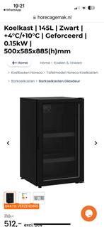Nieuwe CombiSteel glasdeur koelkast 145ltr, Nieuw, 100 tot 150 liter, Zonder vriesvak, Ophalen of Verzenden