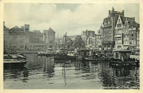 (701-214-033) Amsterdam Damrak, Verzamelen, Ansichtkaarten | Nederland, Noord-Holland, Verzenden