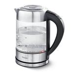 Blokker waterkoker 1.7 liter glas met instelbare temperatuur, 1 tot 2 liter, Ophalen of Verzenden, Zo goed als nieuw