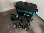Makita DDF470 DTD134 set met 3 accu's, lader en tas, Doe-het-zelf en Verbouw, Gereedschap | Boormachines, Gebruikt, Variabele snelheid