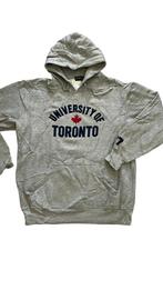 Vintage 1990s University of Toronto Canada Hoodie – L, Maat 52/54 (L), Vintage, Ophalen of Verzenden, Grijs