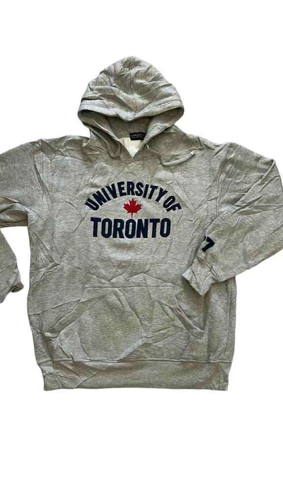 Vintage 1990s University of Toronto Canada Hoodie – L, Kleding | Heren, Truien en Vesten, Gedragen, Maat 52/54 (L), Grijs, Ophalen of Verzenden
