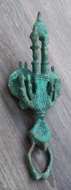 Bronzen Beeld Votiefbeeld 4-armige Krijger Bronstijd Nuraghe, Antiek en Kunst, Ophalen of Verzenden, Brons