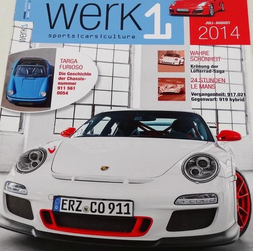 Porsche Werk1 magazine 2014 in nieuwstaat, Boeken, Auto's | Folders en Tijdschriften, Zo goed als nieuw, Porsche, Verzenden