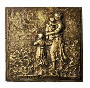 Bronzen plaquette “In afwachting van de Vissersboot” beschikbaar voor biedingen