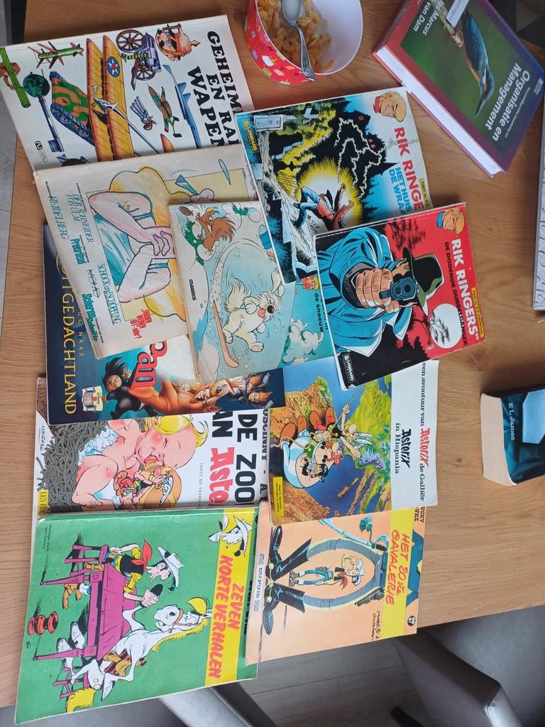 Oude stripboeken: Asterix, Lucky Luke, Rik Ringers, etc., Boeken, Ophalen of Verzenden