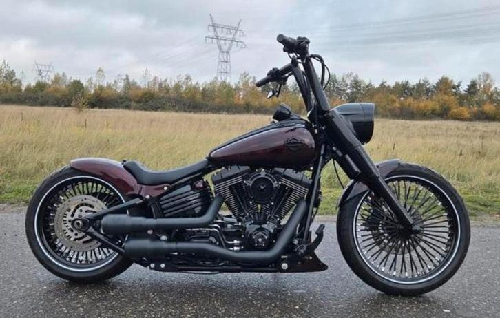 Rocker Custom bike, Breakout lookalike, airride, Bigspoke., Motoren, Motoren | Harley-Davidson, Bedrijf, Chopper, meer dan 35 kW