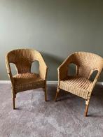 Rotan stoelen 2 stuks, Huis en Inrichting, Stoelen, Ophalen, Gebruikt, Twee, Bruin