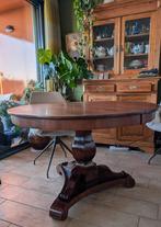 Ronde tafel, traditioneel gemaakt., Huis en Inrichting, Tafels | Eettafels, Ophalen, Gebruikt, Rond, Vier personen