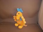 happy horse kip geel/blauw velours korrels in lijf 1997 ogen, Kinderen en Baby's, Speelgoed | Knuffels en Pluche, Ophalen of Verzenden