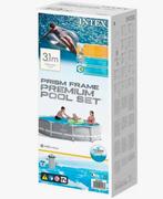 INTEX premium pool zwembad rond 3,1M incl toebehoren, Ophalen, Minder dan 80 cm, Rond, Opzetzwembad