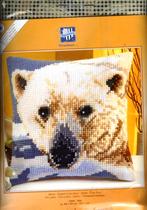 Cado vervaco borduurpakket  kussen  ijsbeer  926, Hobby en Vrije tijd, Ophalen of Verzenden, Nieuw, Handborduren, Borduurpakket