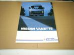 Nissan Vanette 1984 16 pag., Nissan, Zo goed als nieuw, Verzenden