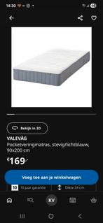 IKEA VALEVÅG Pocketveringmatras 90x200 - Zo goed als nieuw!, Huis en Inrichting, Ophalen