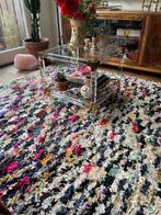 Vintage Marokkaans Boucherouite vloerkleed / Berber kleed, Overige kleuren, 150 tot 200 cm, 200 cm of meer, Ophalen of Verzenden
