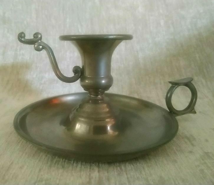 Meeuws tin blaker zonder dover 8 cm hoog, Antiek en Kunst, Antiek | Tin, Ophalen of Verzenden