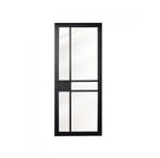 Industriële binnendeur met glas stomp/opdek, Doe-het-zelf en Verbouw, Deuren en Horren, 80 tot 100 cm, Binnendeur, Nieuw, Ophalen of Verzenden
