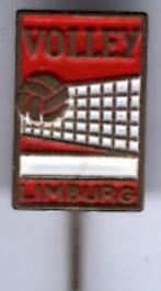 Volleybal Limburg rood op koper speldje ( Y_054a ), Verzenden, Zo goed als nieuw, Stad of Land, Speldje of Pin