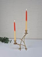 Messing kandelaar. Vintage kaarsenhouder., Ophalen of Verzenden, ., ., .