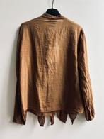 GARCONNE blouse bruin met details mt TU, Kleding | Dames, Blouses en Tunieken, Verzenden, Parijs, Nieuw, Garconne