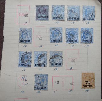 Oude postzegels Britse Gemenebest – Levant 3  beschikbaar voor biedingen