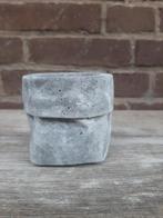 Betonnen bloempot bloempotje potje bakje beton, Tuin en Terras, Bloempotten, Ophalen of Verzenden, Nieuw, Rond, Minder dan 25 cm