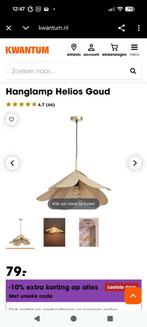 Hanglamp helios goud kwantum, Ophalen, Zo goed als nieuw, Minder dan 50 cm