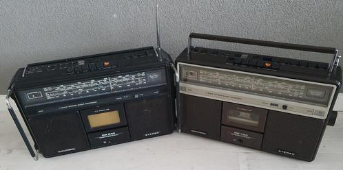 Grundig RR 640 & Grundig RR 720  vintage radio cassette, Audio, Tv en Foto, Radio's, Gebruikt, Radio, Ophalen of Verzenden