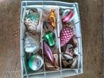Doos nr groen 3 zijn 9 oude glazen kerstballen, Ophalen of Verzenden, Gebruikt