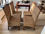 4 Eetkamerstoelen, Huis en Inrichting, Stoelen, Ophalen, Gebruikt, Bruin, Landelijk