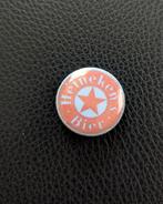 Heineken - 25 mm button/speld/pin - oranje/blauw, Ophalen of Verzenden, Nieuw, Overige typen, Heineken