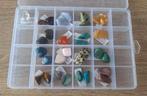 Verzameling Edelstenen in opbergdoos, Sieraden, Tassen en Uiterlijk, Edelstenen, Ophalen of Verzenden, Zo goed als nieuw