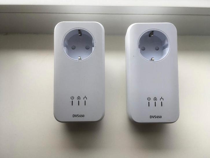 devolo DVS 650 powerline adaptors (2 stuks), Computers en Software, Powerlines, Zo goed als nieuw, Ophalen of Verzenden