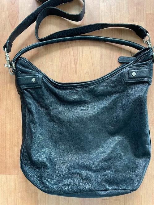 Zwarte dames tas, merk Liebeskind, zwart leer, Motoren, Accessoires | Koffers en Tassen, Zo goed als nieuw, Ophalen of Verzenden
