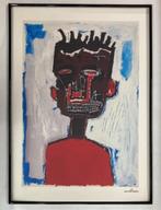 J-M BASQUIAT : XXL-lithografie. Wordt geleverd met lijst., Antiek en Kunst, Ophalen of Verzenden
