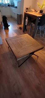 Salon tafel 80x80x45 cm, Ophalen, Rechthoekig, 100 tot 150 cm, 50 tot 100 cm