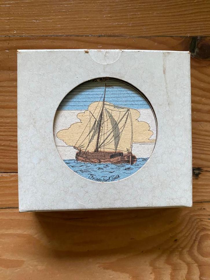Bokma Friesche Beerenburg viltjes in verpakking, Verzamelen, Scheepvaart, Zo goed als nieuw, Ophalen of Verzenden