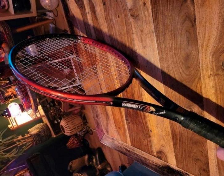 Wilson Hammer 5.9 Stretch Tennisracket 285 gram L4, Sport en Fitness, Tennis, Gebruikt, Racket, Wilson, L4, Ophalen of Verzenden