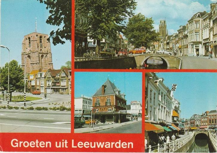 LEEUWARDEN Oldehove Waag Centrum Groeten, Verzamelen, Ansichtkaarten | Nederland, Ongelopen, Friesland, 1980 tot heden, Verzenden