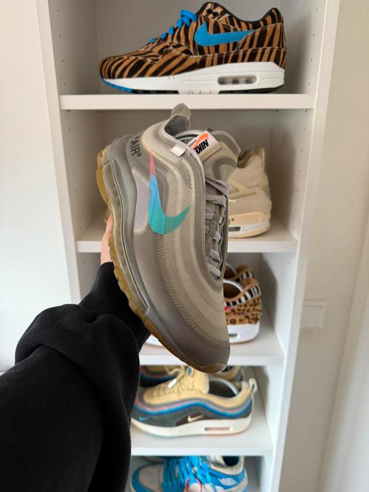 Nike Air Max 97 Off-White Menta, Kleding | Heren, Schoenen, Gedragen, Sneakers of Gympen, Overige kleuren, Ophalen of Verzenden