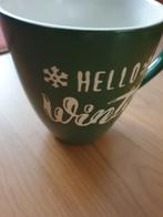 Beker Hello Winter, Ophalen of Verzenden, Zo goed als nieuw, Overige stijlen, Kop(pen) en/of Schotel(s)