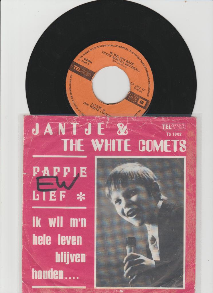 jantje & the white comets pappie lief telstar, Cd's en Dvd's, Vinyl | Nederlandstalig, Ophalen of Verzenden, Gebruikt, Overige formaten