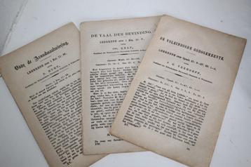 Drietal losse preken J.G. Verhoeff, Chr. Knap & P. Huet beschikbaar voor biedingen