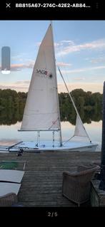 Laser vago zelboot compleet met strandtrailer, Watersport en Boten, Open zeilboten, Ophalen, Geen motor, Overige typen, 3 tot 6 meter